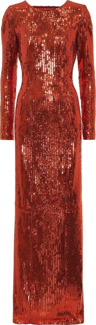 Galvan Adela sequined gown