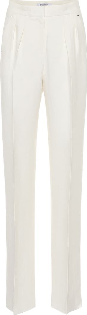 Max Mara Nembo high-rise cotton-blend pants