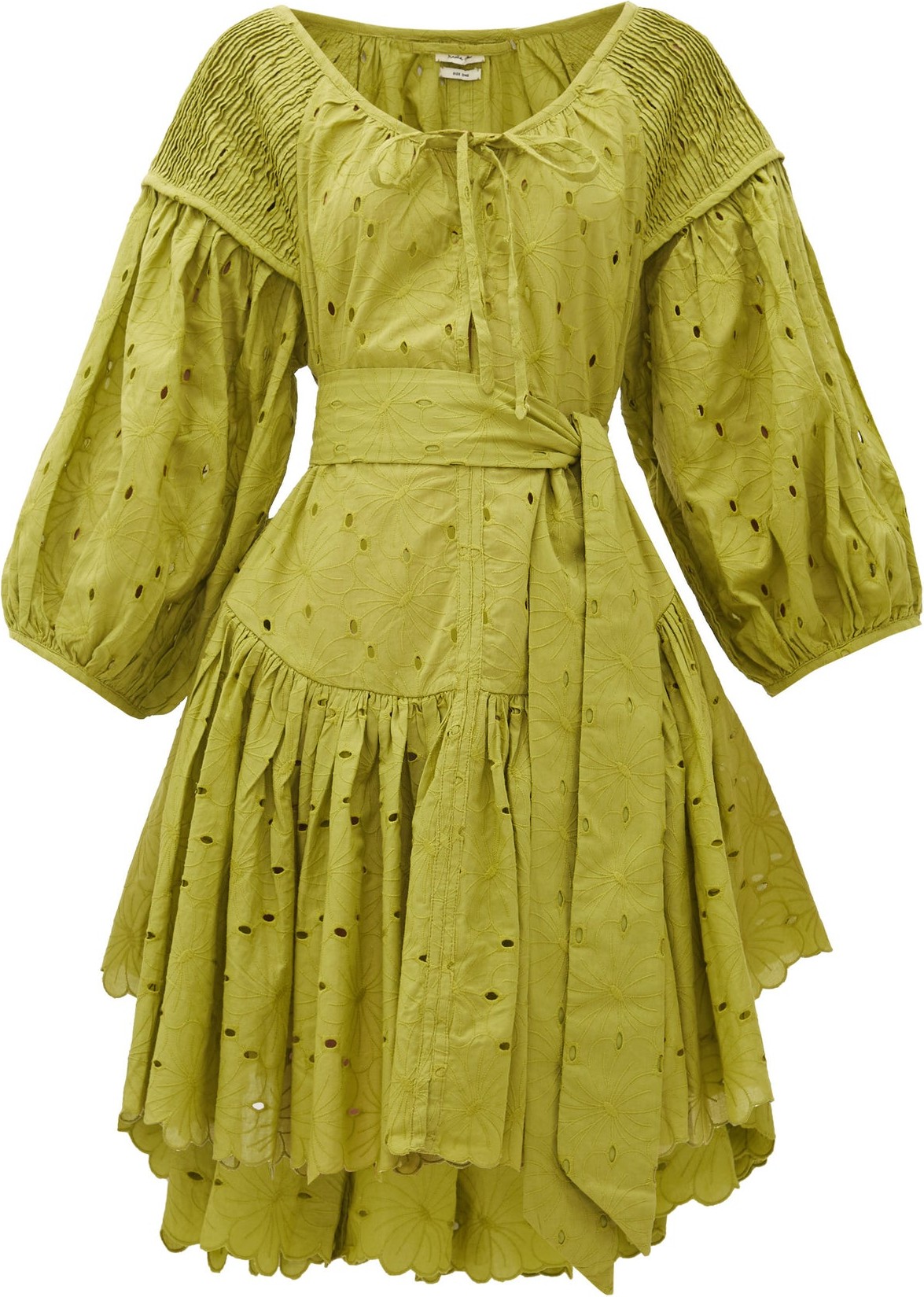 Innika Choo Meg Nettick floral-embroidered cotton dress