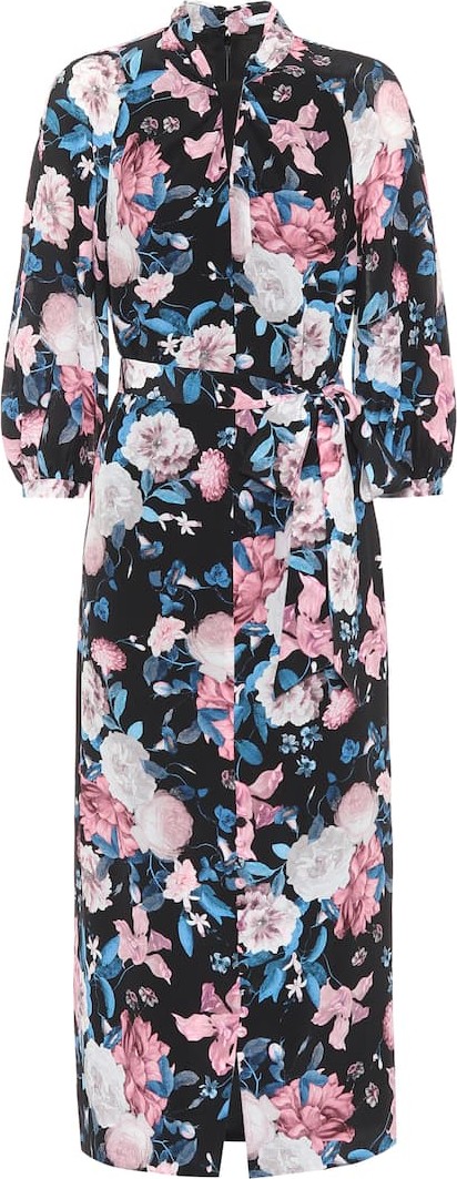 Erdem Finnetta floral silk midi dress
