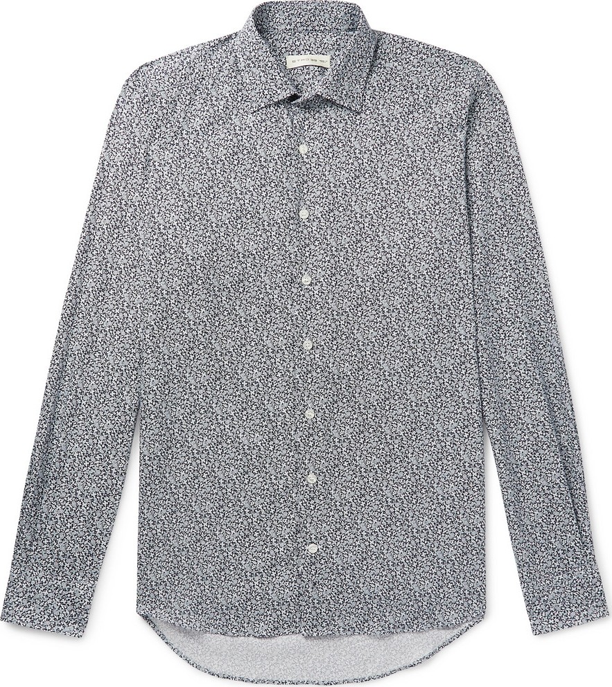 Etro Slim-Fit Paisley-Print Cotton-Twill Shirt