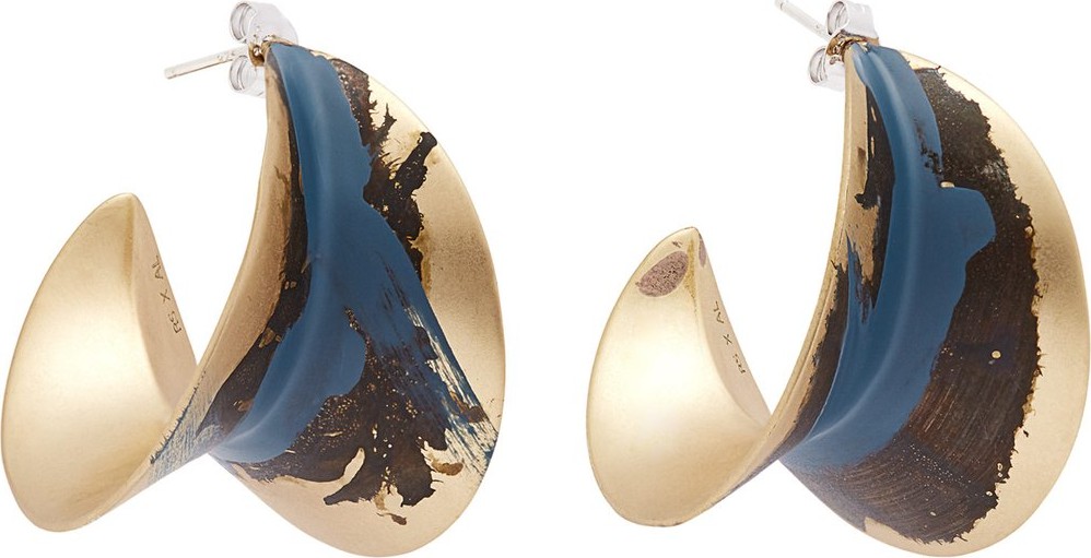 Albus Lumen Painted hoop earrings