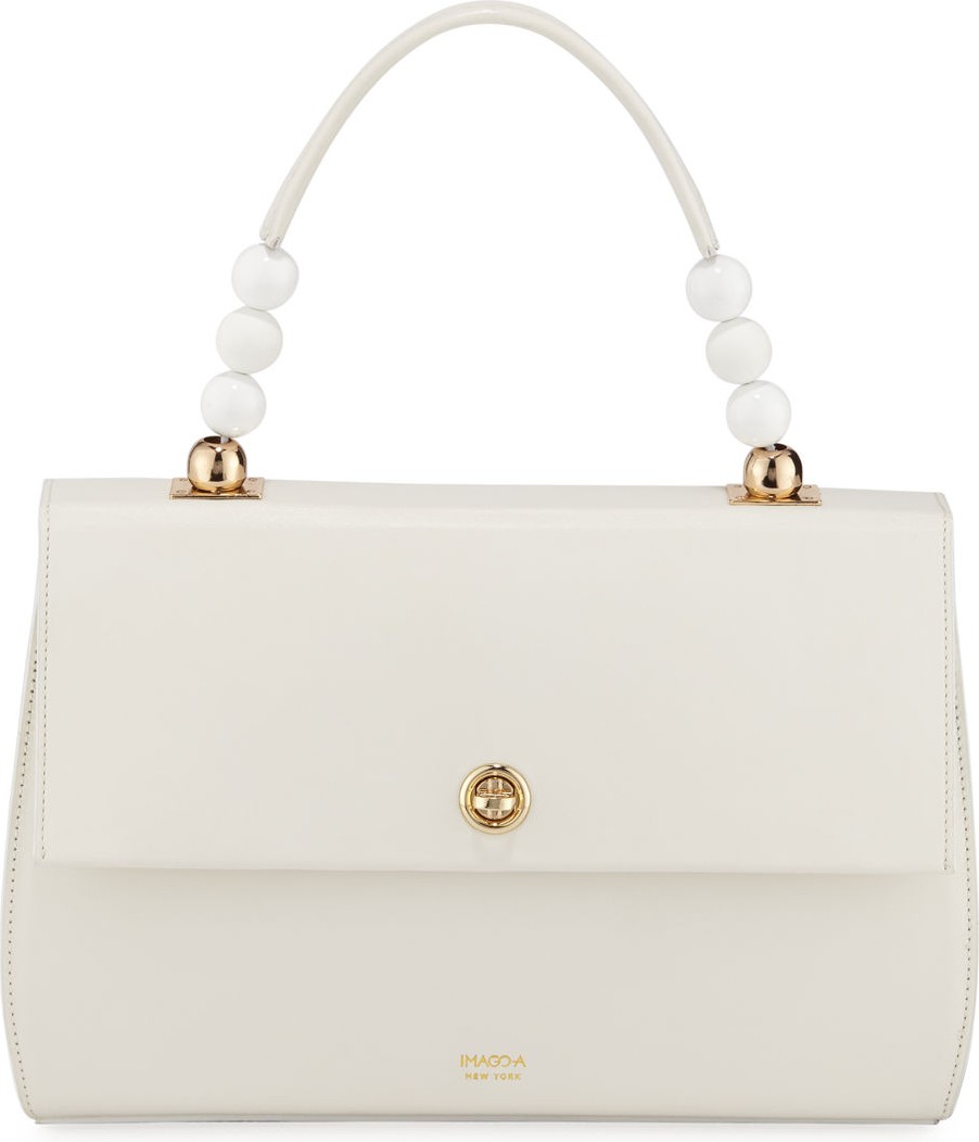 IMAGO-A Carre Leather Top Handle Bag