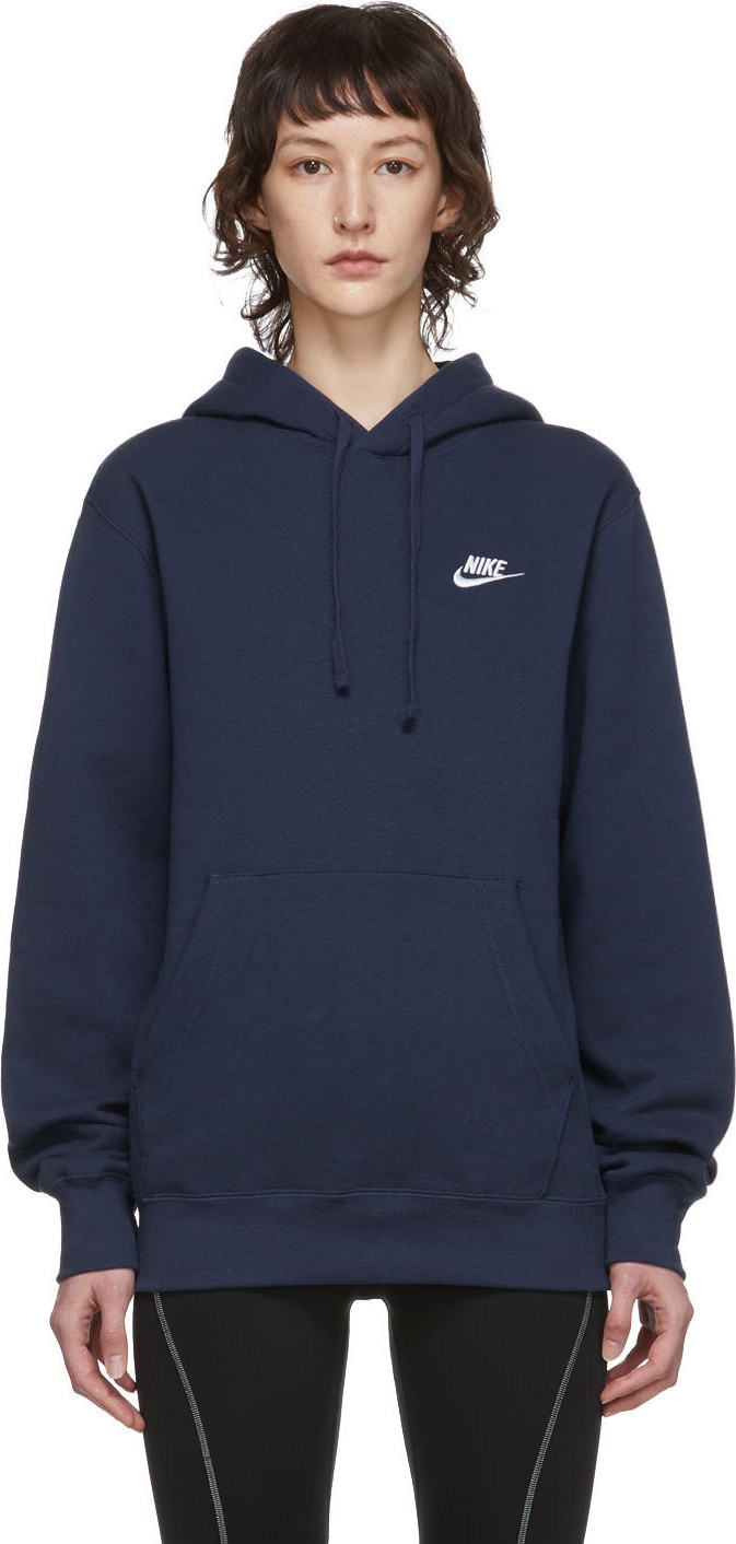 Nike Navy Sportswear Club Hoodie Nike Navy Sportswear Club Hoodie