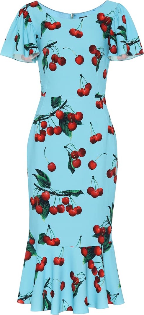 Dolce & Gabbana Exclusive to Mytheresa – cherry printed midi dress
