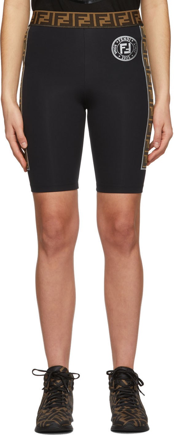 Fendi Black Band Bike Shorts