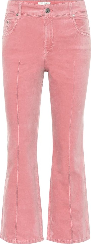 Isabel Marant Etoile Anyree cropped velvet pants