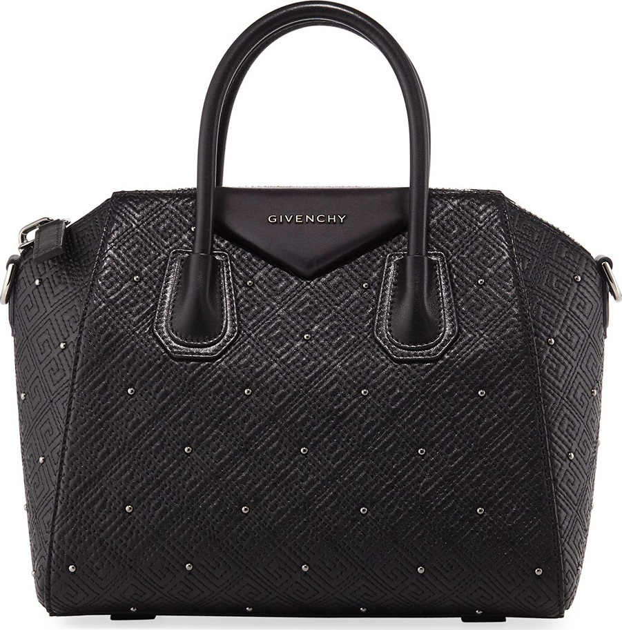 Givenchy Antigona Small Studded Leather Satchel Bag