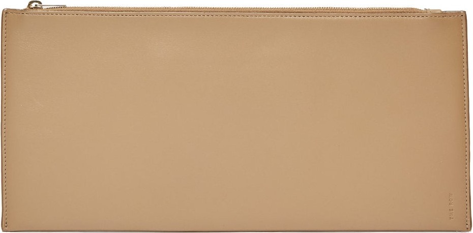 THE ROW Flat rectangular leather clutch bag
