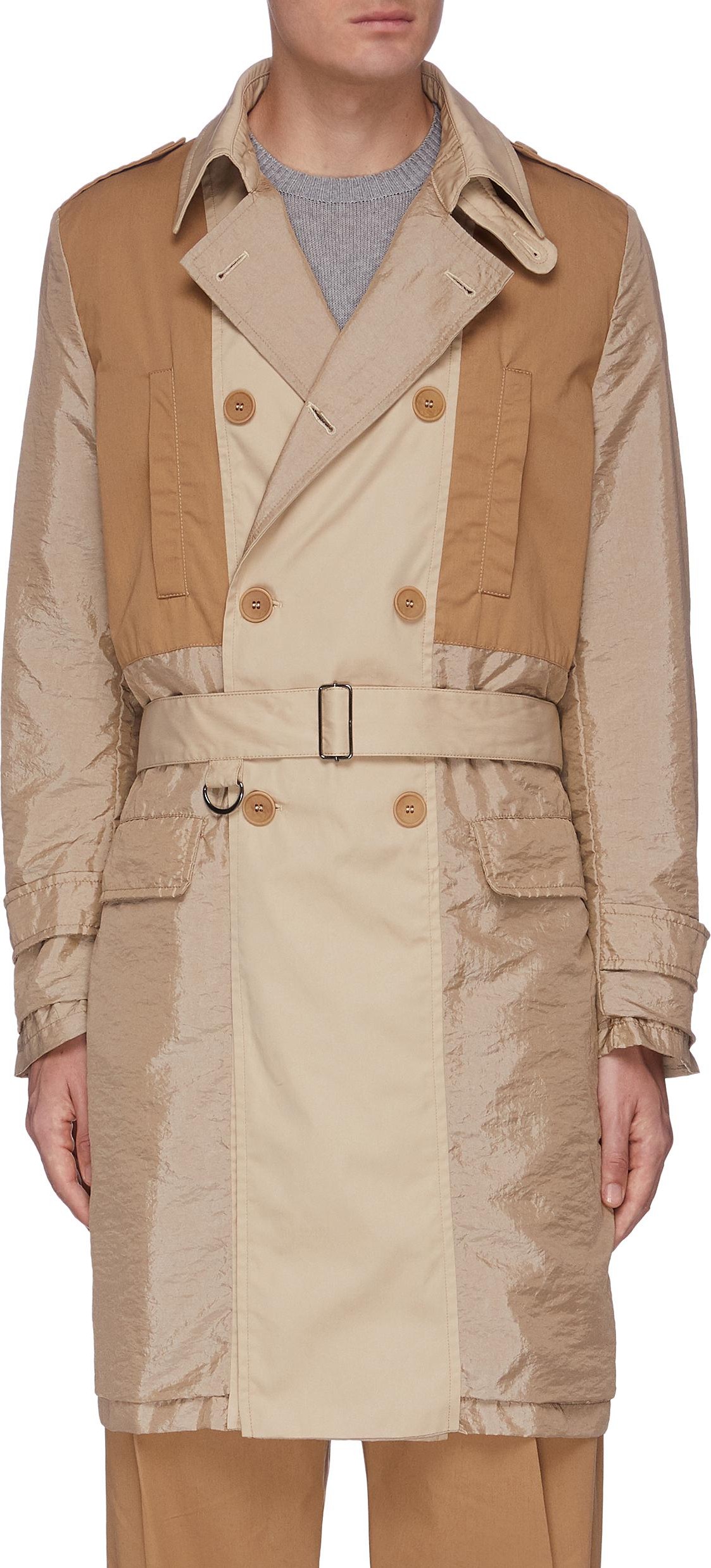 Maison Flaneur Panel Trench Coat