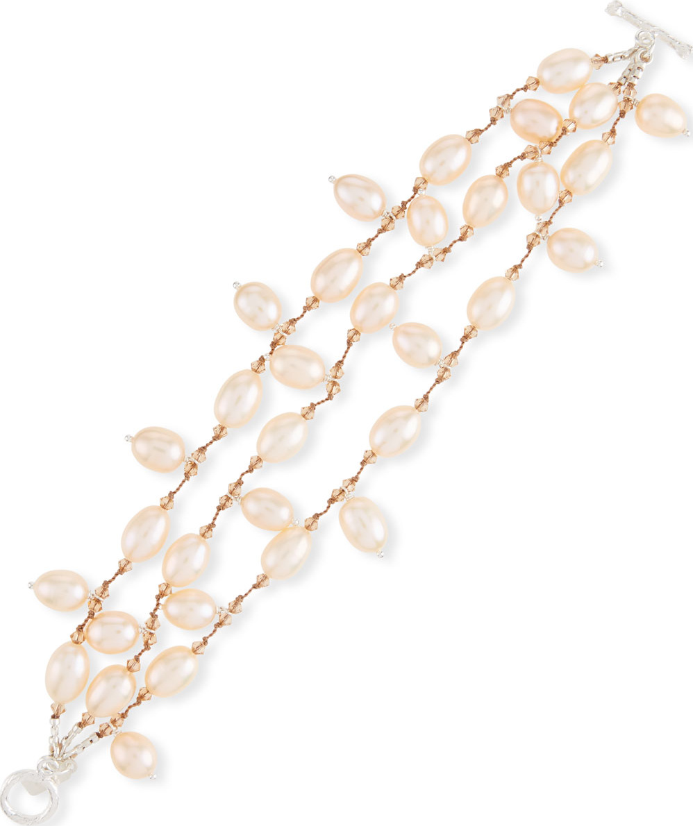 Margo Morrison Three-Strand Pearl Bracelet