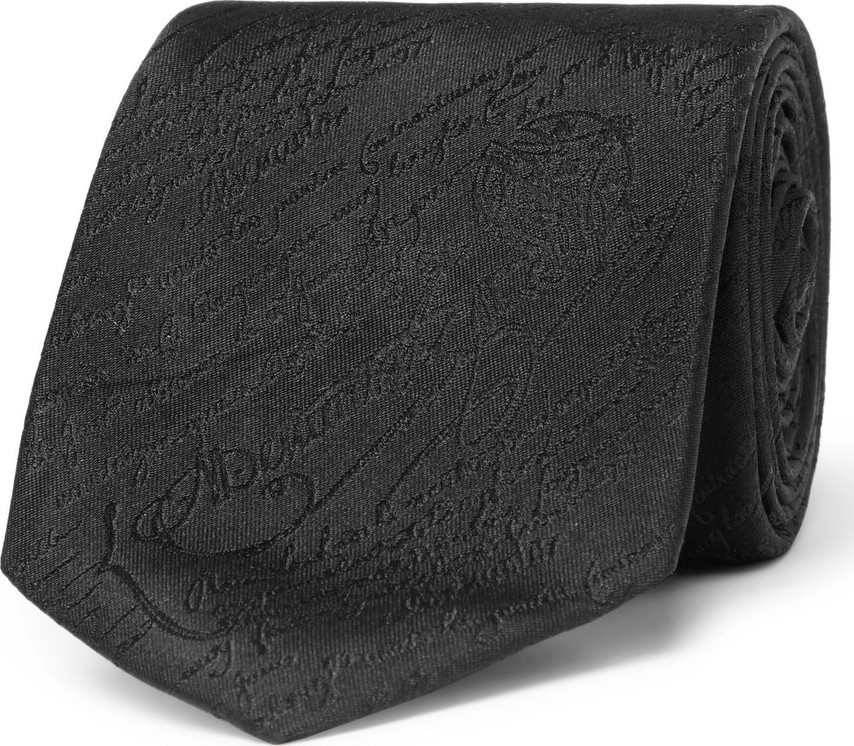 Berluti 7cm Scritto Silk-Jacquard Tie