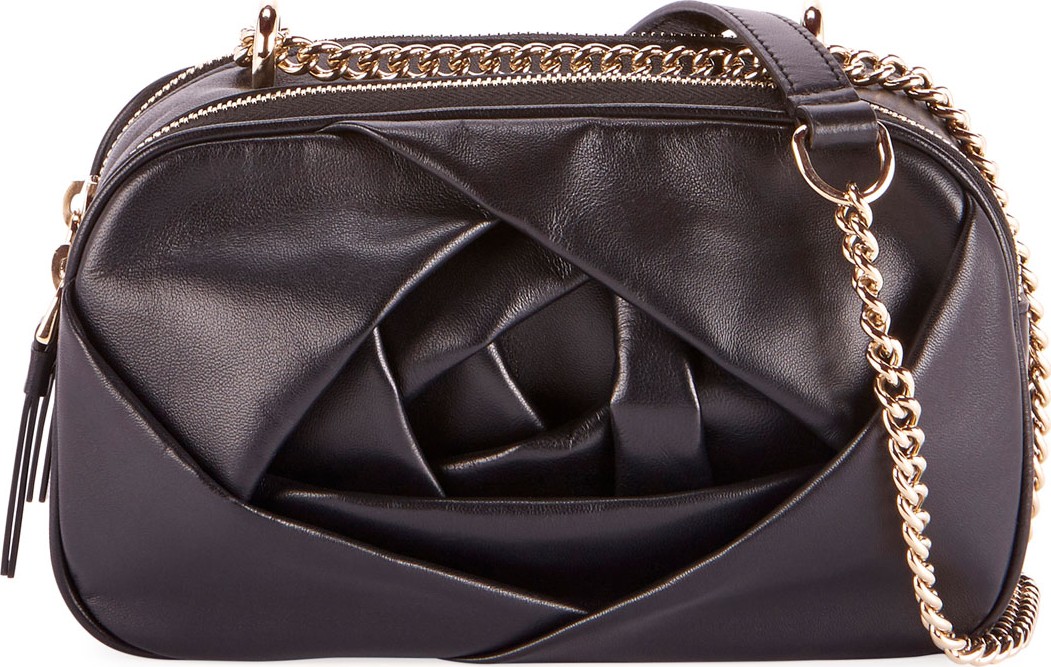 Roger Vivier Rose Leather Crossbody Camera Bag