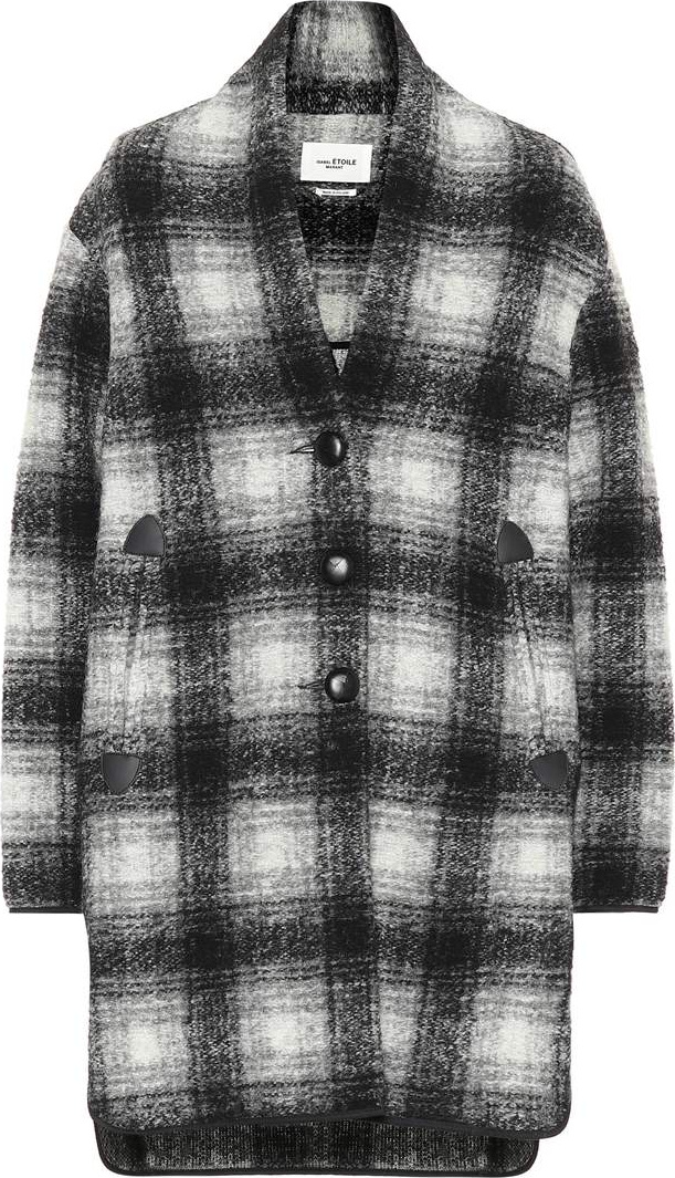Isabel Marant Etoile Gabrie checked wool-blend jacket