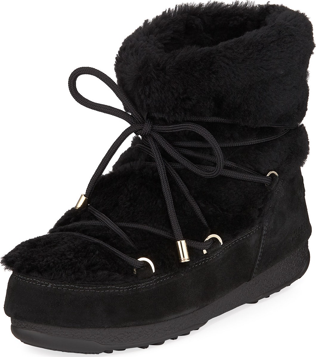 Yves Salomon Curly Mernillo Fur Boots