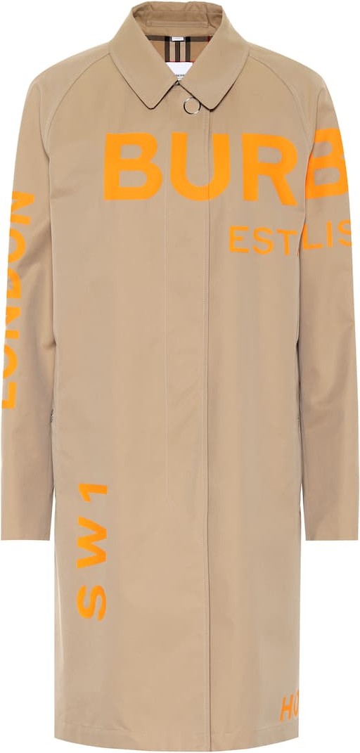 Burberry London England Horseferry cotton gabardine coat