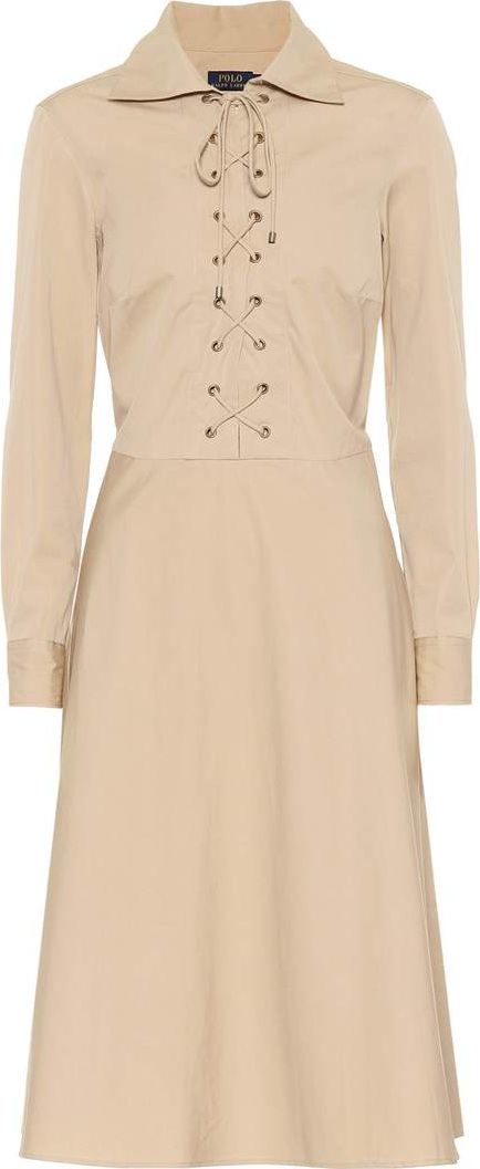 Polo Ralph Lauren Cotton lace-up dress
