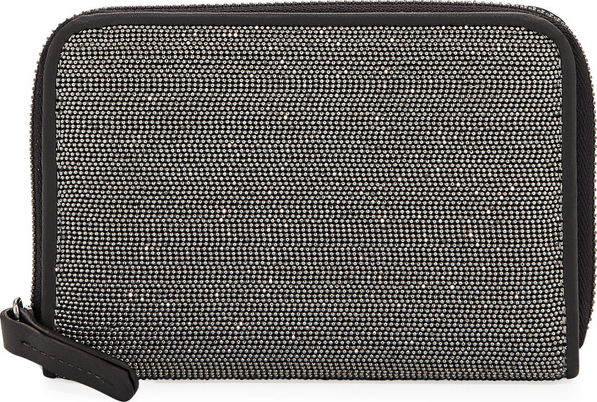 Brunello Cucinelli Monili and Leather Mini Wallet