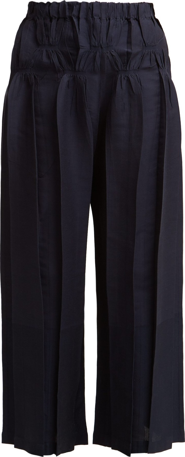 Issey Miyake Press-creased wide-leg trousers