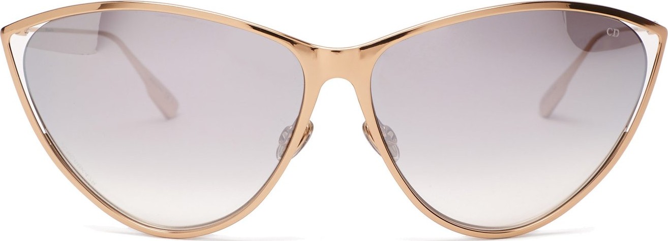 Dior New Motard cat-eye metal sunglasses