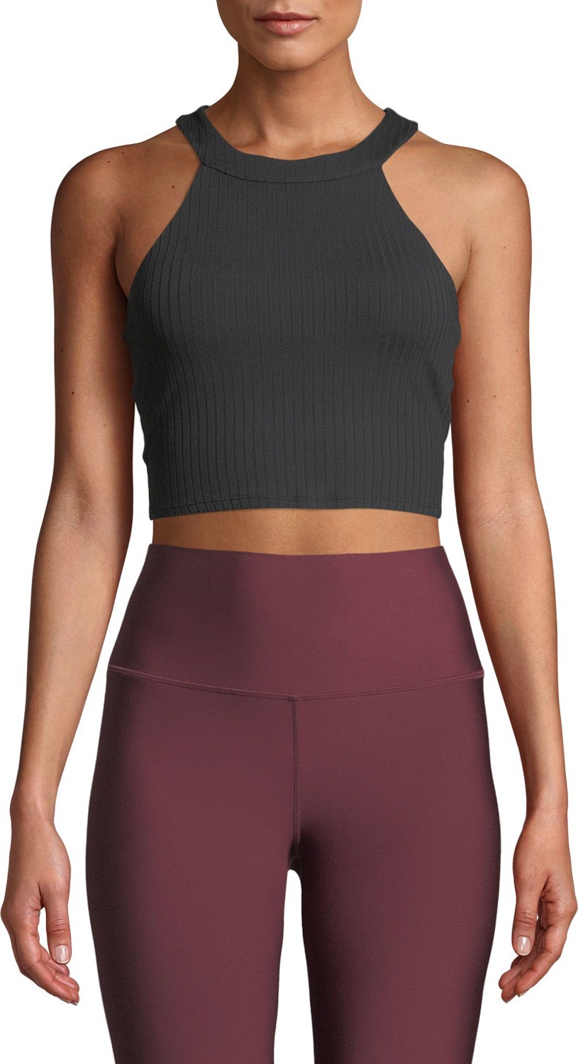 Alo Yoga Unite Cropped Activewear Tank Bra