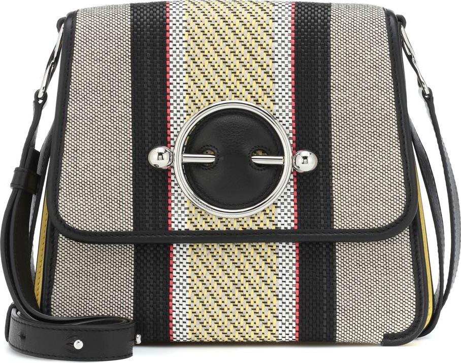 J.W.Anderson Disc canvas and leather shoulder bag