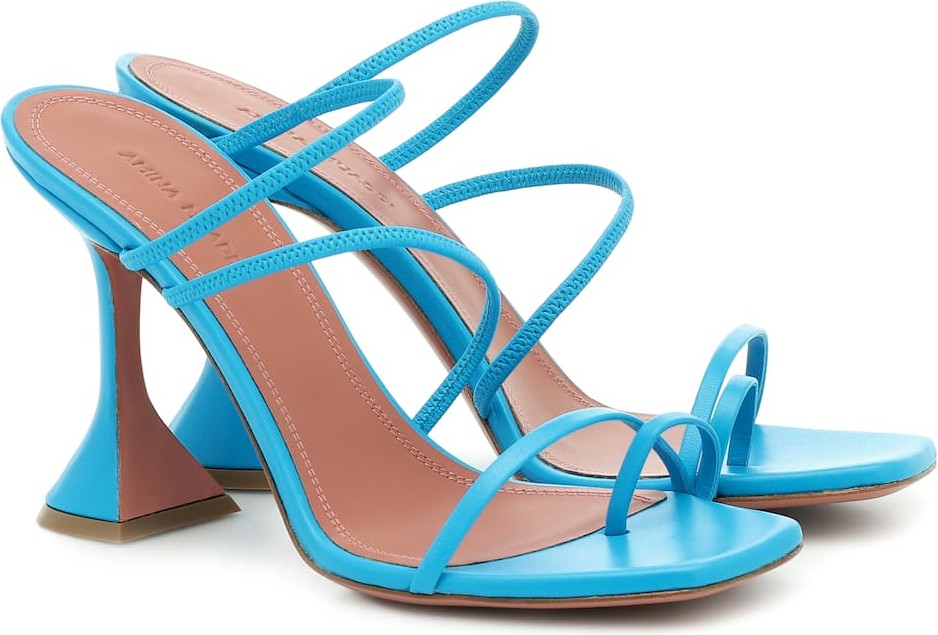 Amina Muaddi Naima leather sandals