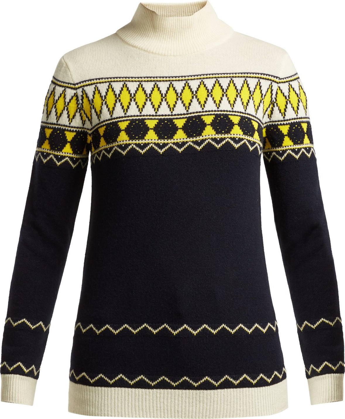 Maison Margiela Fair Isle intarsia-knit wool-blend sweater