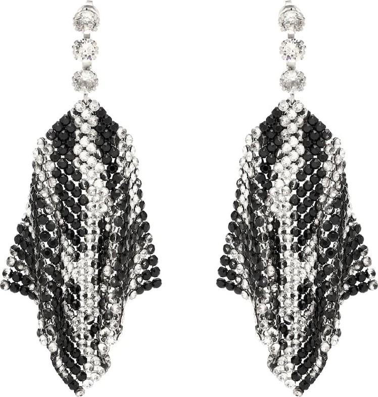 Isabel Marant Crystal-embellished mesh earrings
