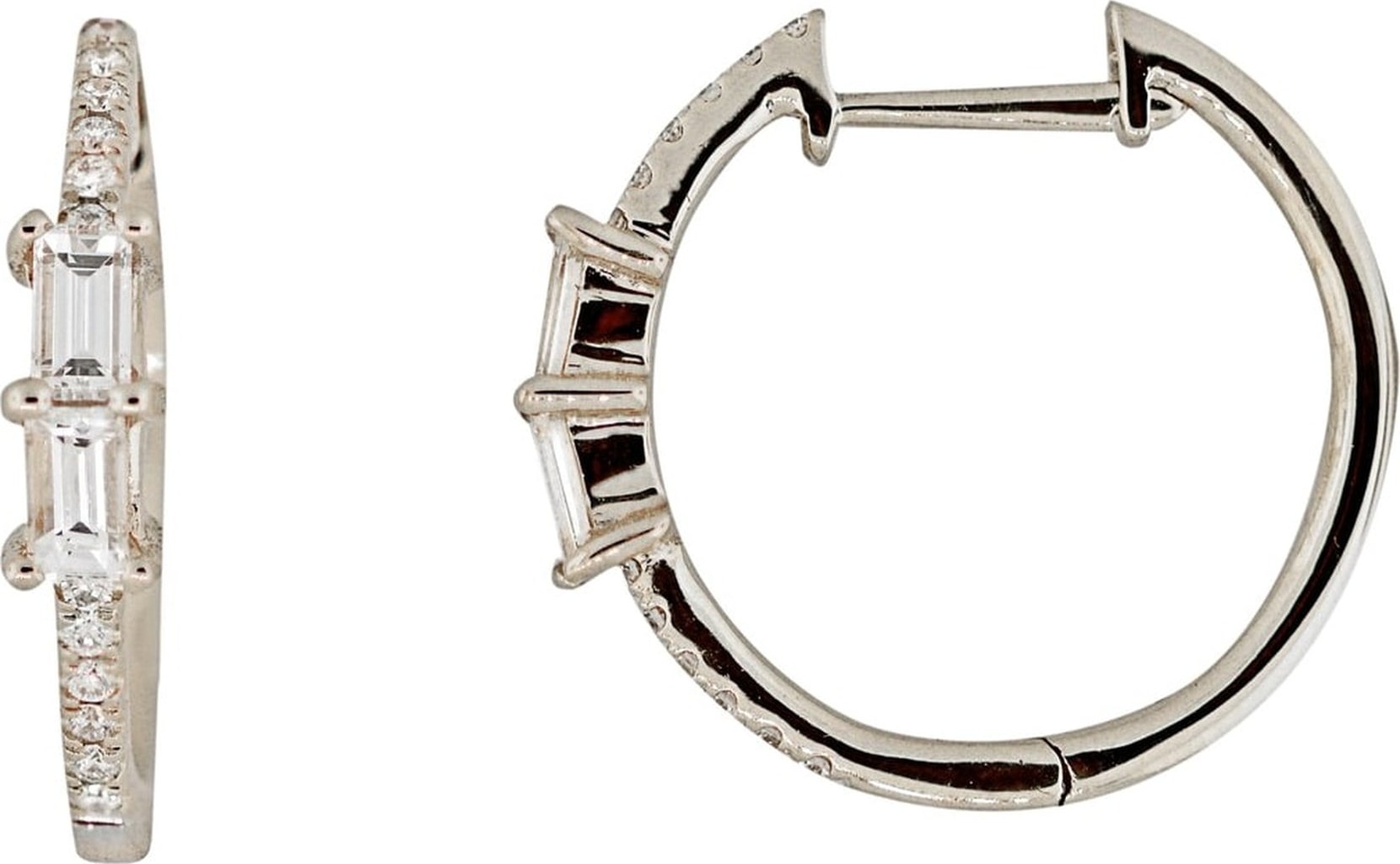 Bony Levy Diamond Hoop Earrings