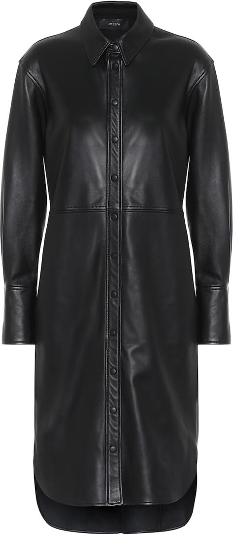 Joseph Leather shirt dress