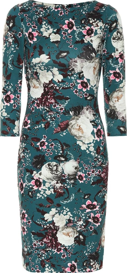 Erdem Floral stretch midi dress
