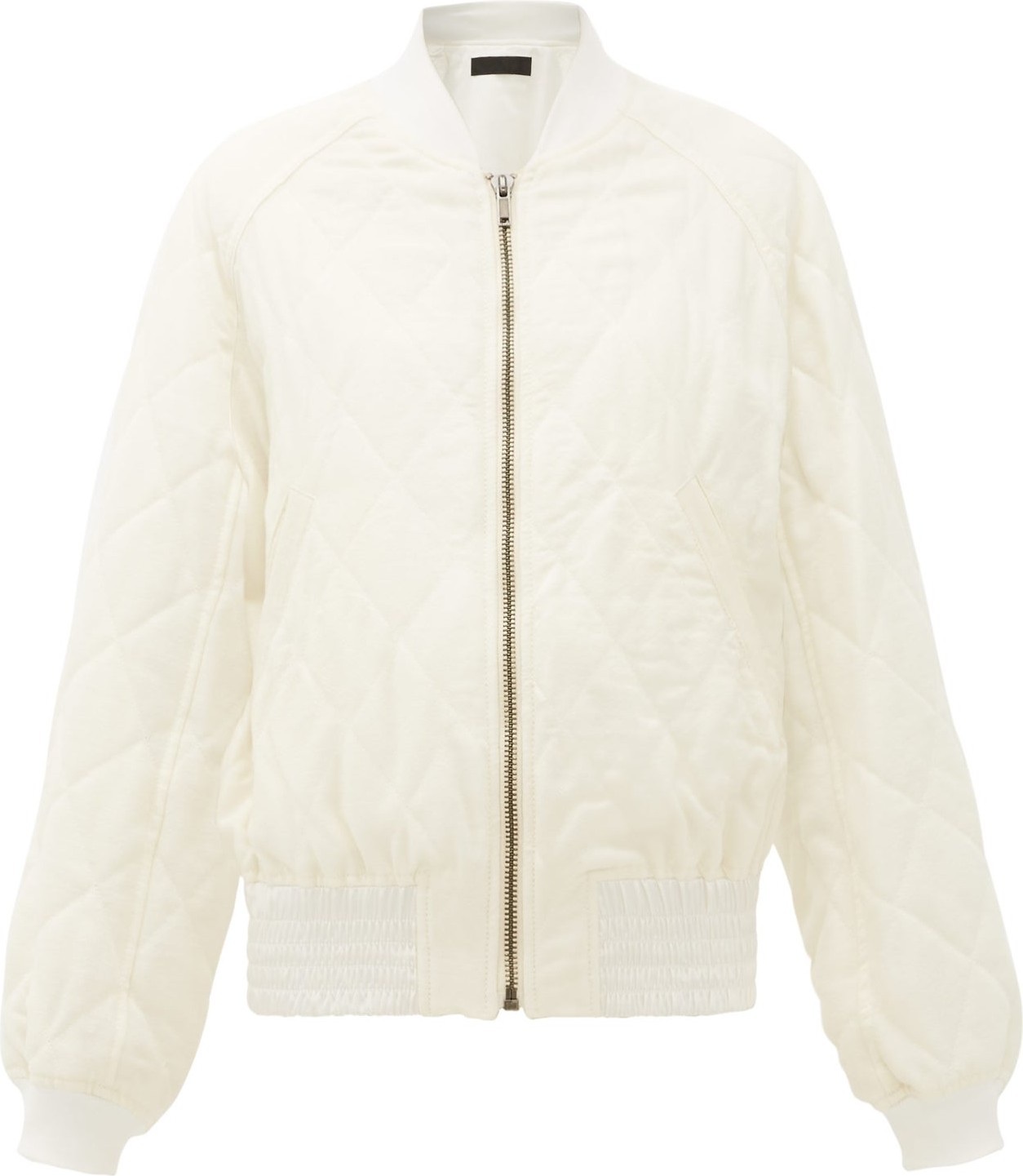 Haider Ackermann Diamond-quilted wool-twill bomber jacket