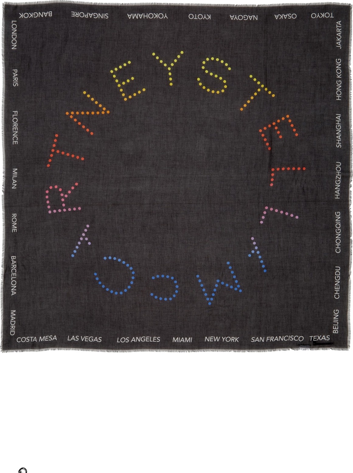 Stella McCartney Logo Modal & Silk Scarf