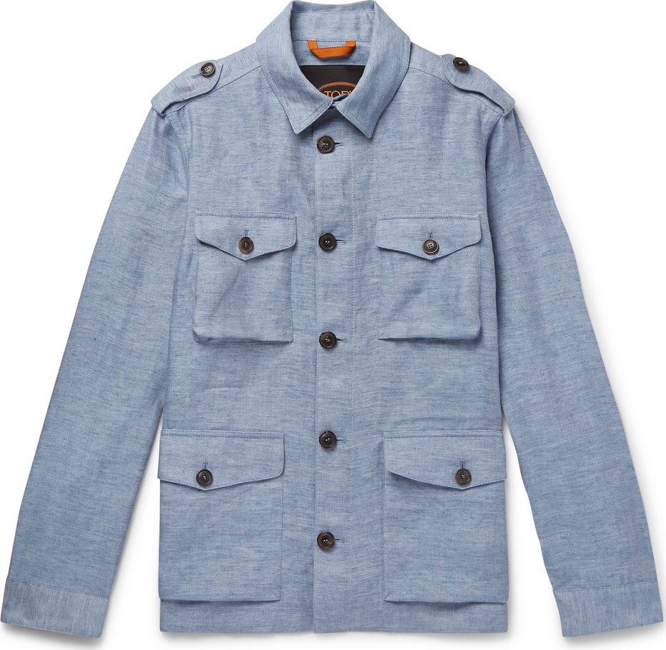 Tod's Mélange Linen Overshirt