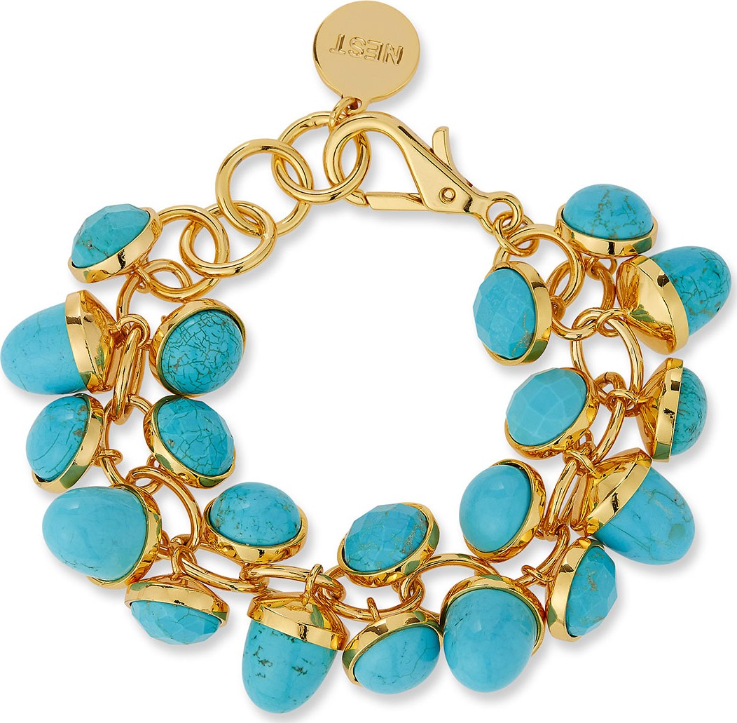 NEST Jewelry Turquoise Charm Bracelet