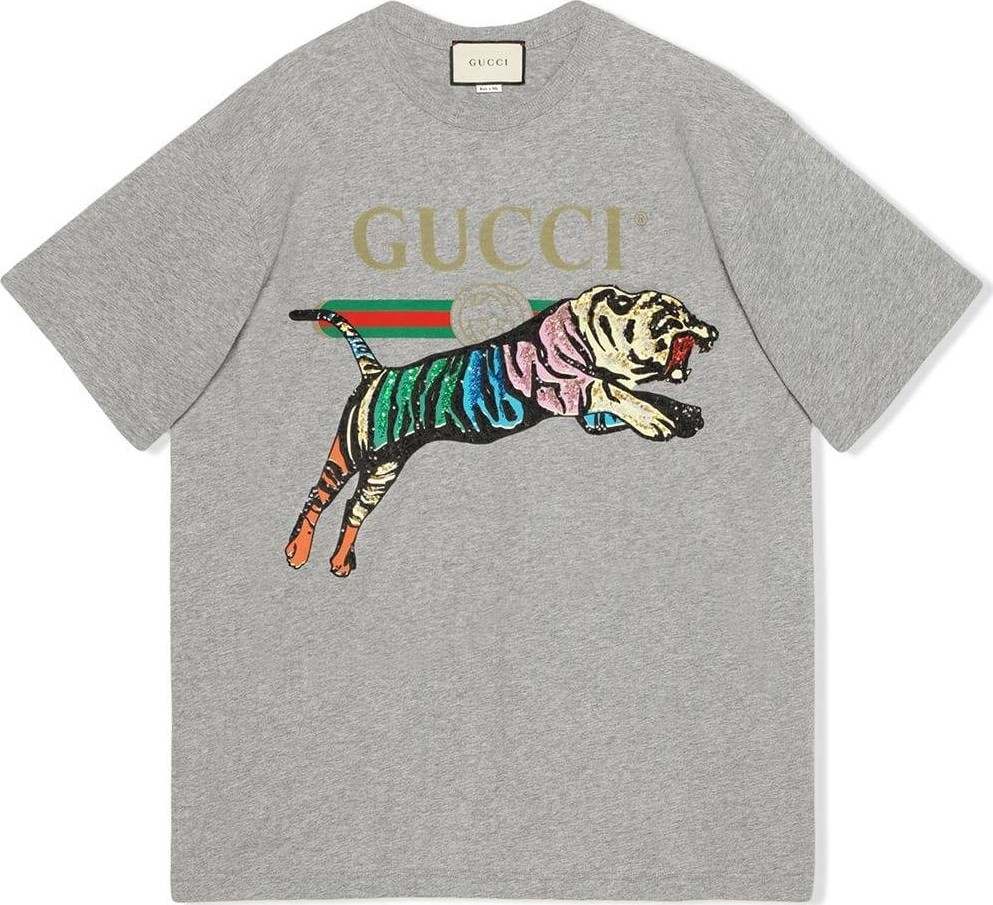 Gucci oversized tiger T-shirt