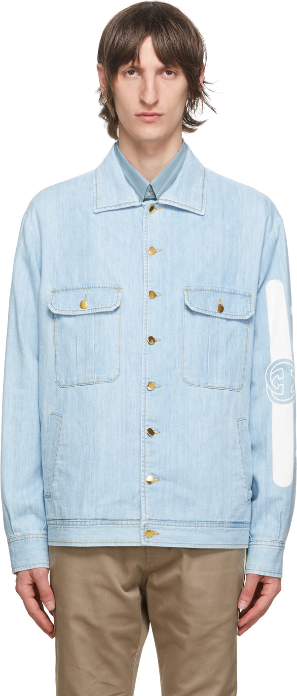 Gucci - Blue Denim Vintage Logo Jacket