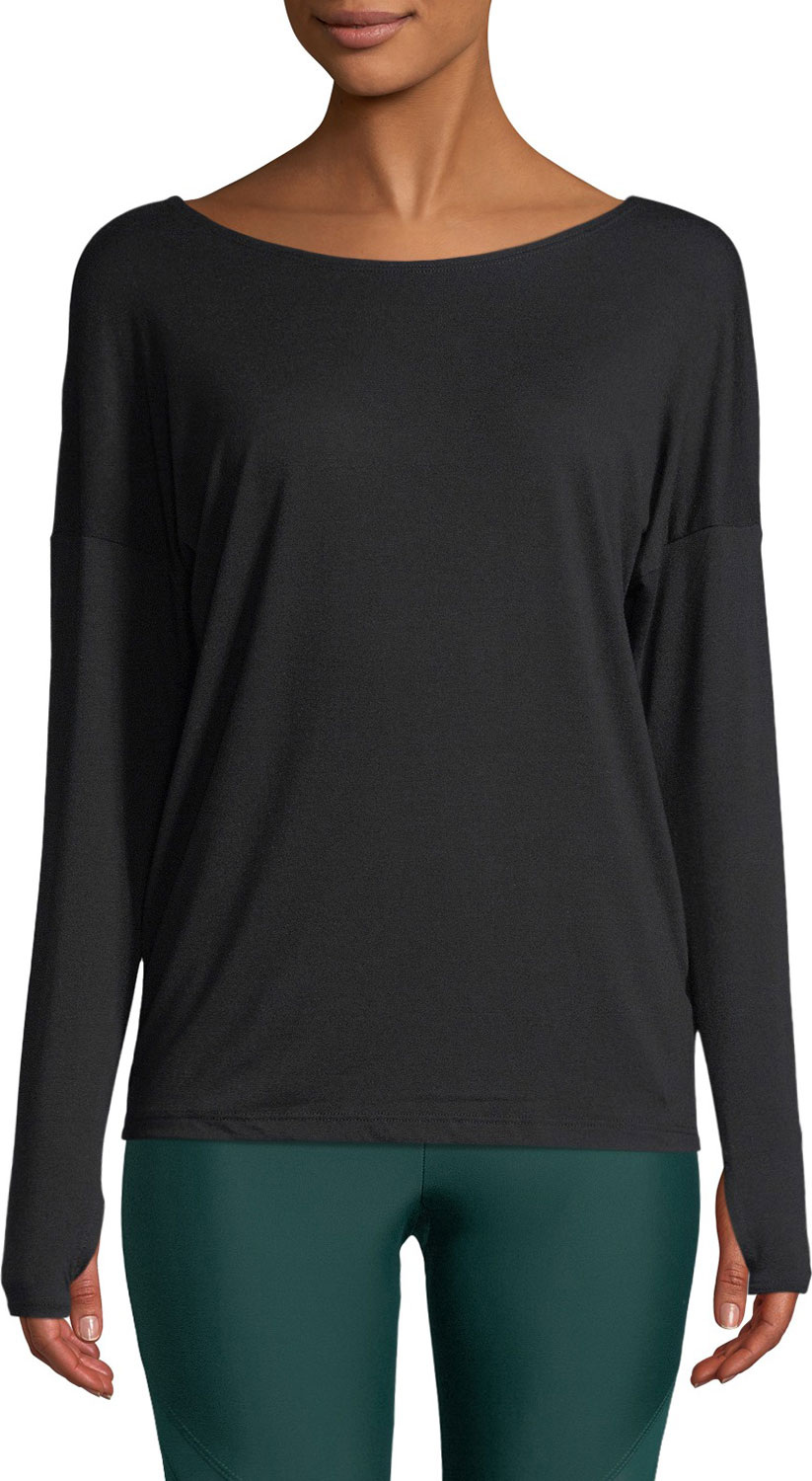 ONZIE Diamond Back Long-Sleeve Active Top