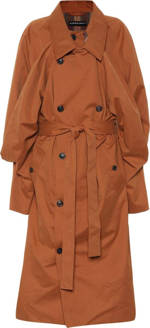 Y/Project Cotton-blend trench coat