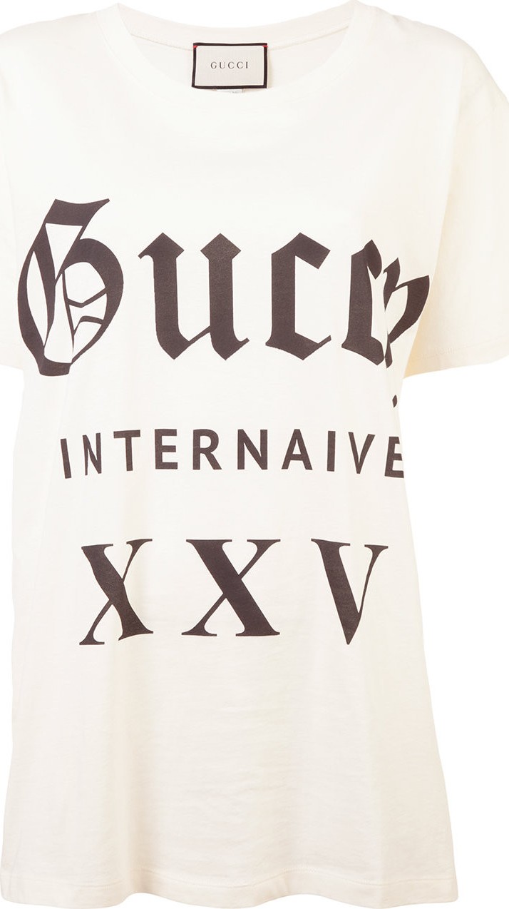 Gucci Internaive XXV print T-shirt