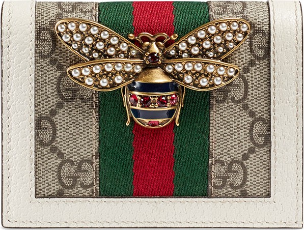 Gucci Queen Margaret GG Supreme Card Case