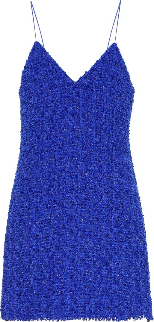 Balmain Cotton-blend tweed minidress