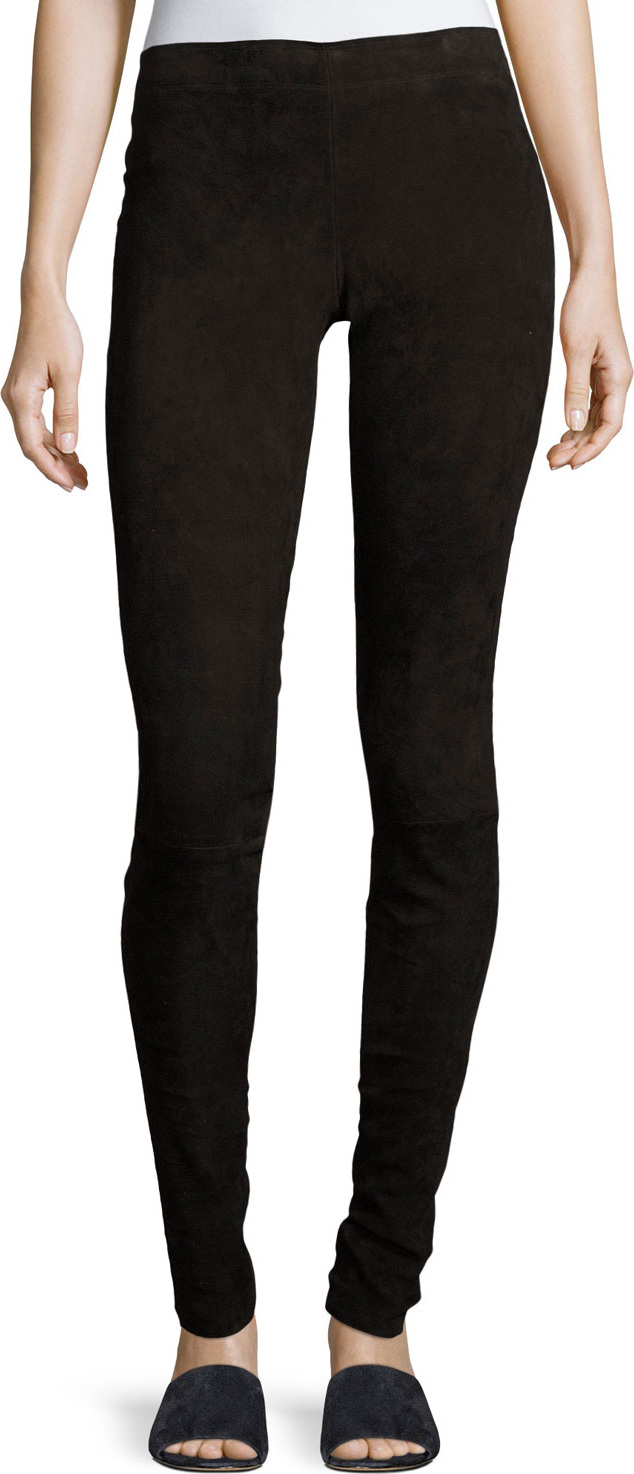 Stouls Carolyn Super-Skinny Lambskin Suede Leggings