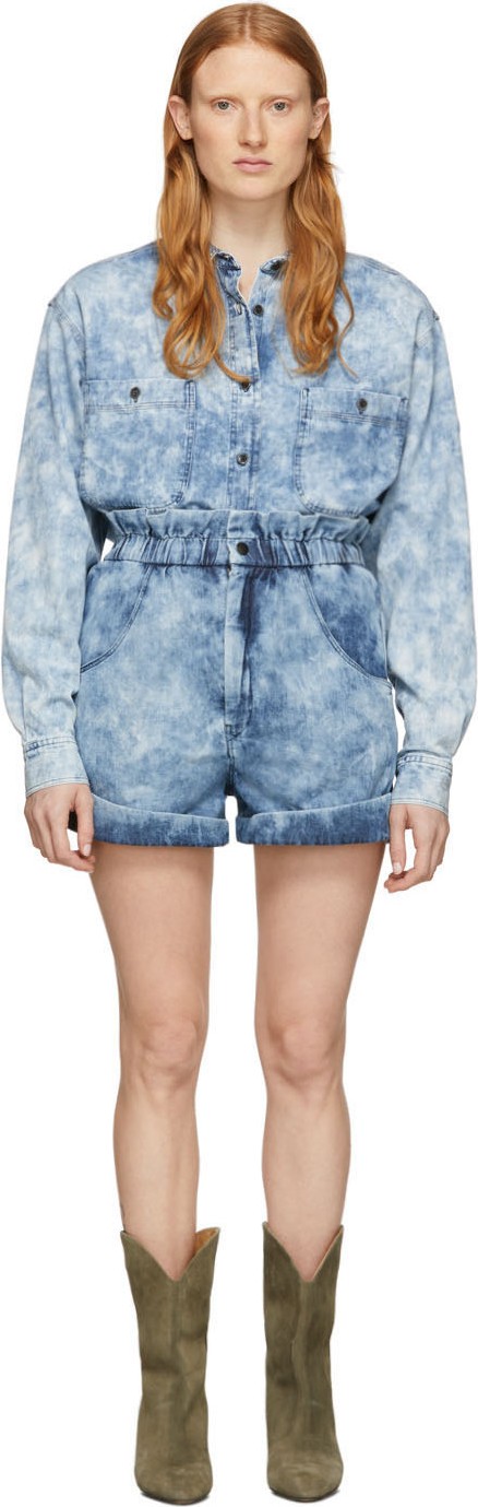 Isabel Marant Etoile Blue Denim Itea Shorts