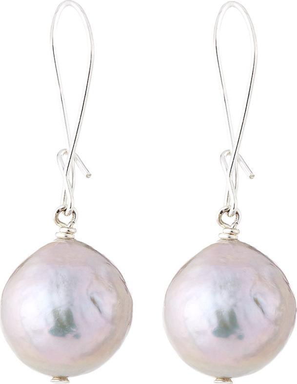 Margo Morrison GREY BAROQUE PEARL SS EAR
