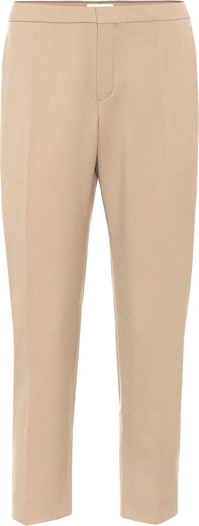 Chloe Cropped stretch-wool pants