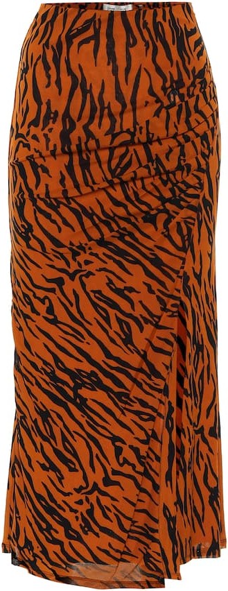 DIANE von FURSTENBERG Edna mesh midi skirt