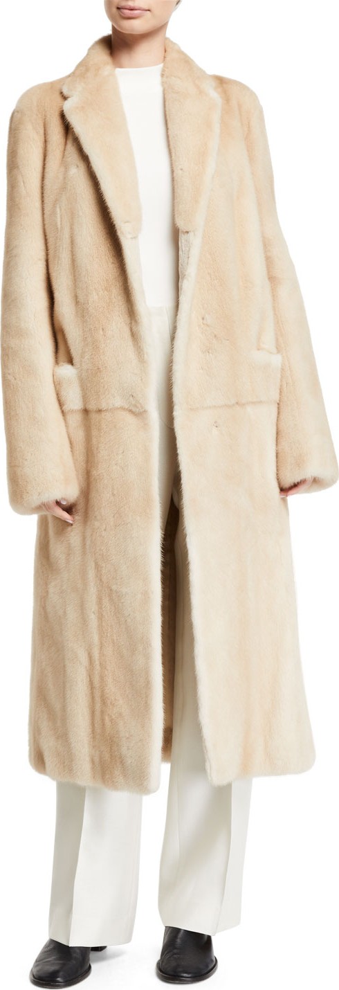 THE ROW Muto Mink Fur Trench Coat