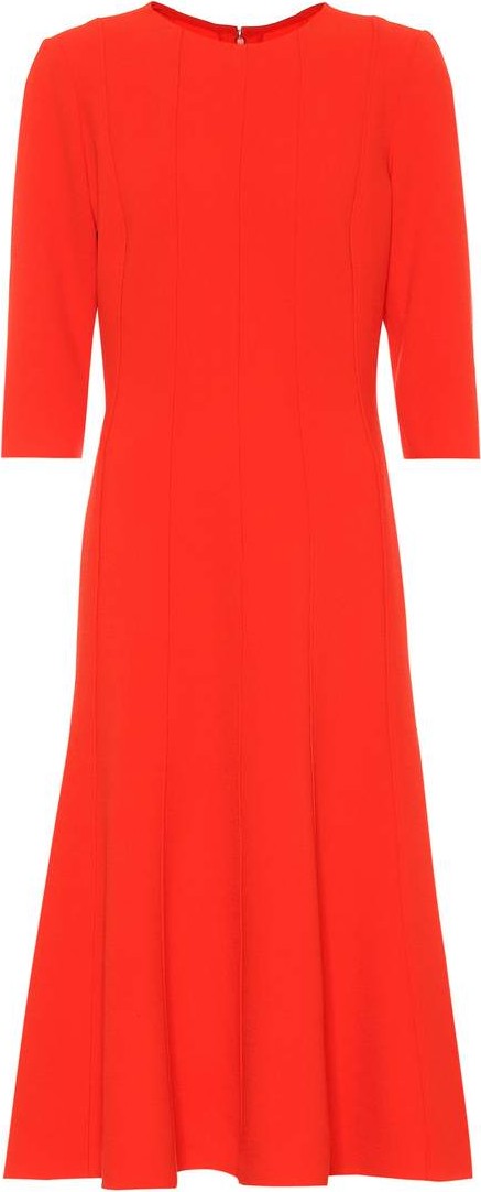 Oscar De La Renta Stretch wool crêpe dress